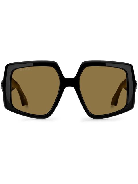 ETRO Pegaso-motif oversize-frame sunglasses - Black - zdjęcie produktu nr 1