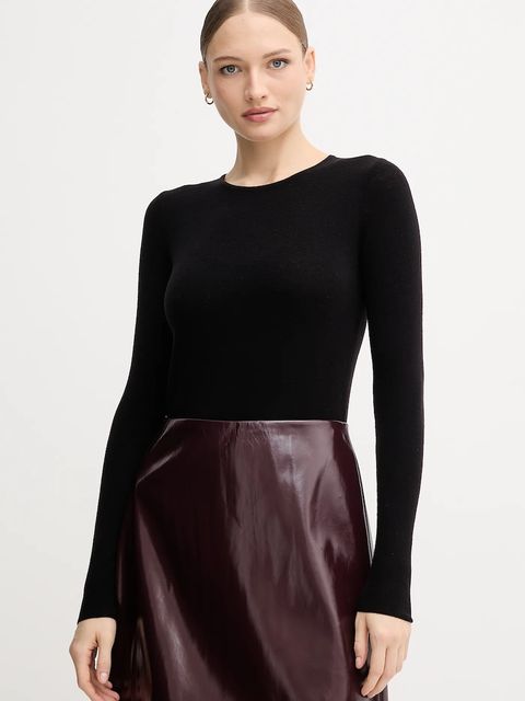 Mos Mosh sweter wełniany damski kolor czarny lekki 168080 - zdjęcie produktu nr 1