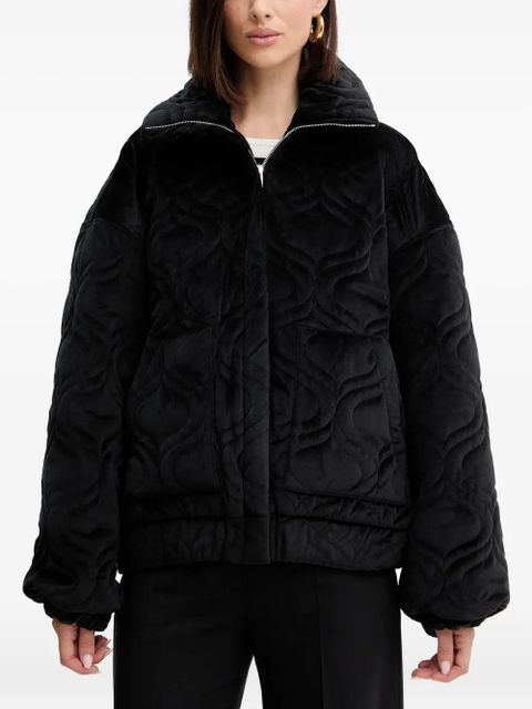 Charo Ruiz Ibiza Brume quilted zip jacket - Black - zdjęcie produktu nr 1