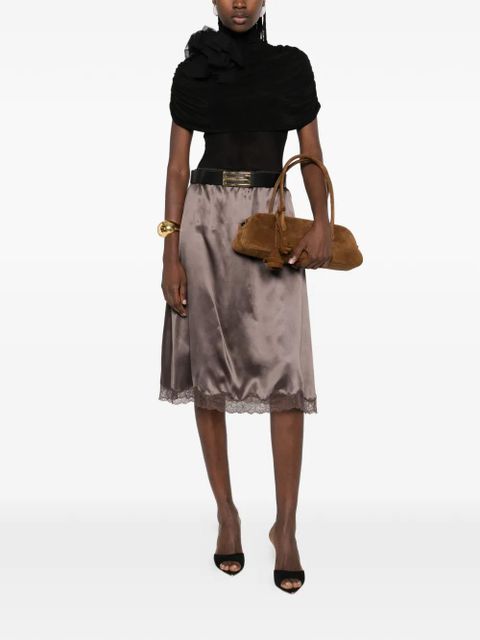 Magda Butrym draped high-neck bodysuit - Black - zdjęcie produktu nr 1