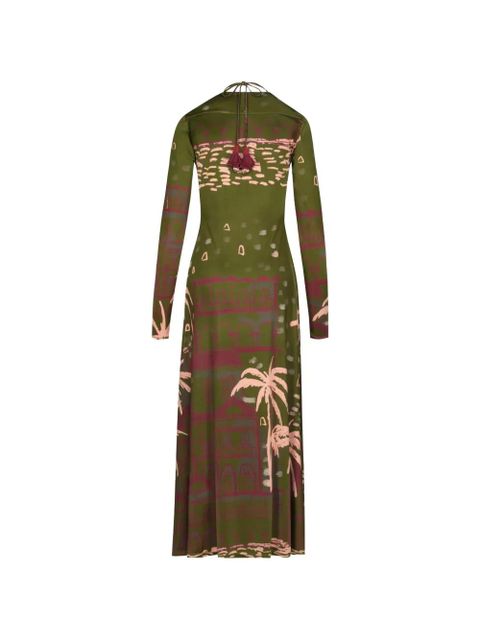 Johanna Ortiz Eternal Tropical tropical midi dress - Green