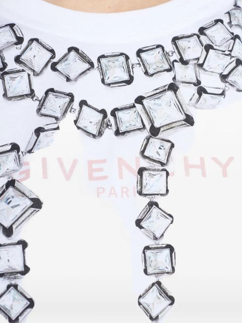 Givenchy Deconstructed Crystals-print T-shirt - White
