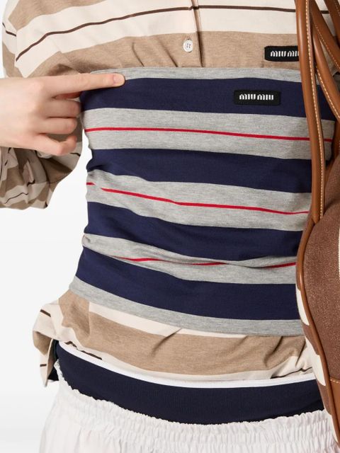 Miu Miu striped top - Green