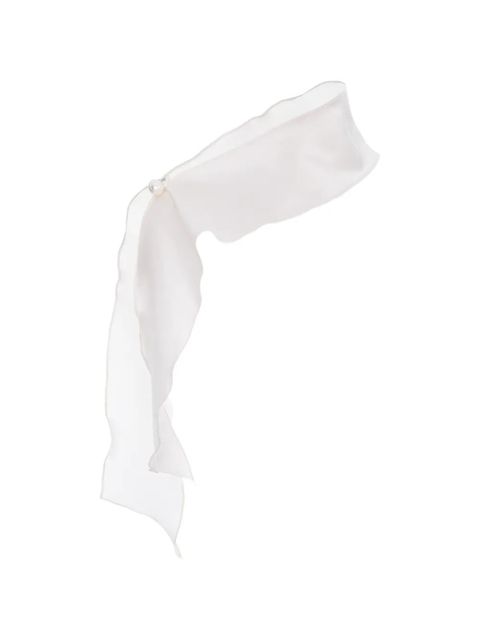 MANURÍ donna silk scarf - White - zdjęcie produktu nr 2