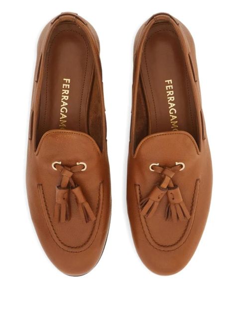 Ferragamo tassel-detail loafers - Brown