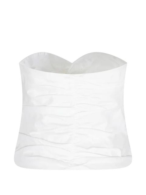 Simkhai ruched twist-front top - White - zdjęcie produktu nr 2
