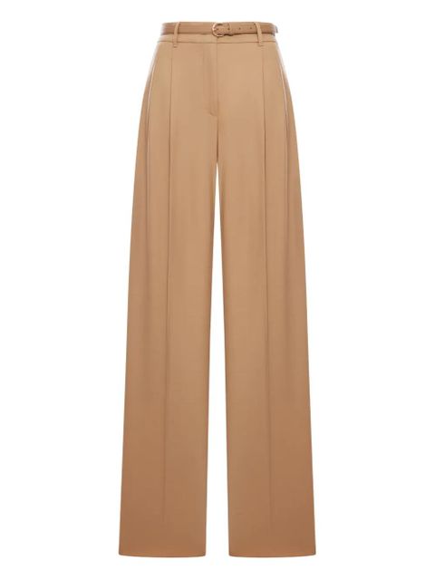 Max Mara belted wool trousers - Brown - zdjęcie produktu nr 1