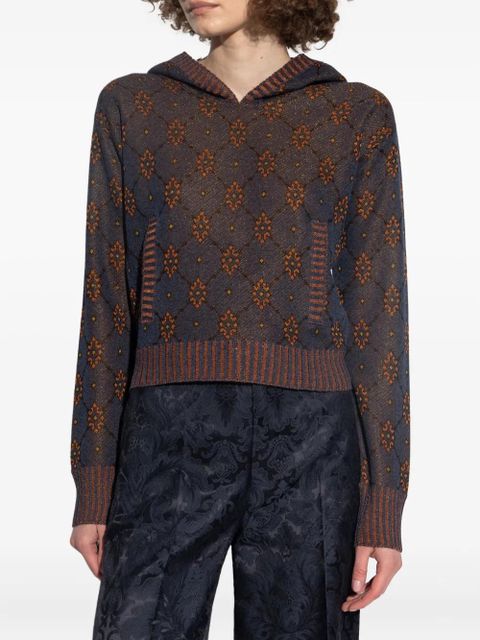 ETRO patterned hoodie - Brown