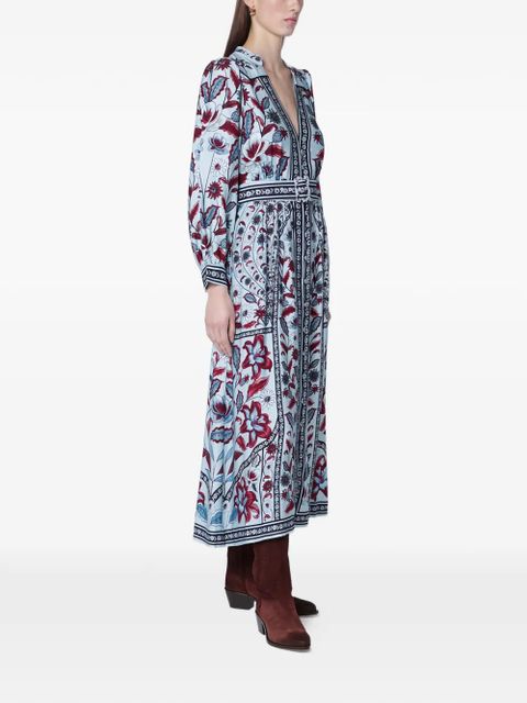 FARM Rio marcelle belted maxi dress - Blue - zdjęcie produktu nr 2