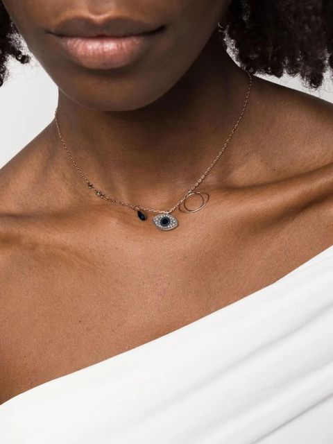 Swarovski eye gemstone pendant necklace - Gold - zdjęcie produktu nr 2