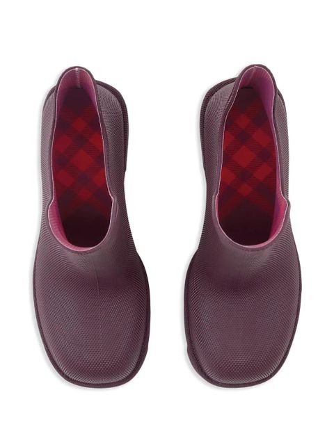 Burberry 70mm round-toe slip-on boots - Purple