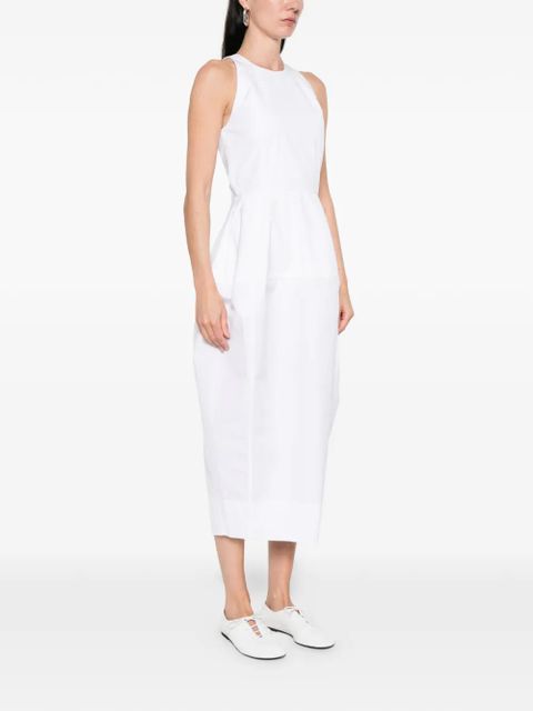 Róhe crew-neck midi dress - White