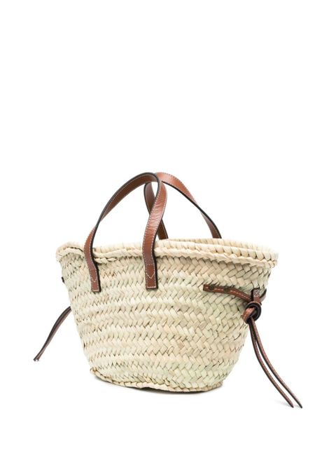 ISABEL MARANT mini Cadix raffia basket bag - Neutrals