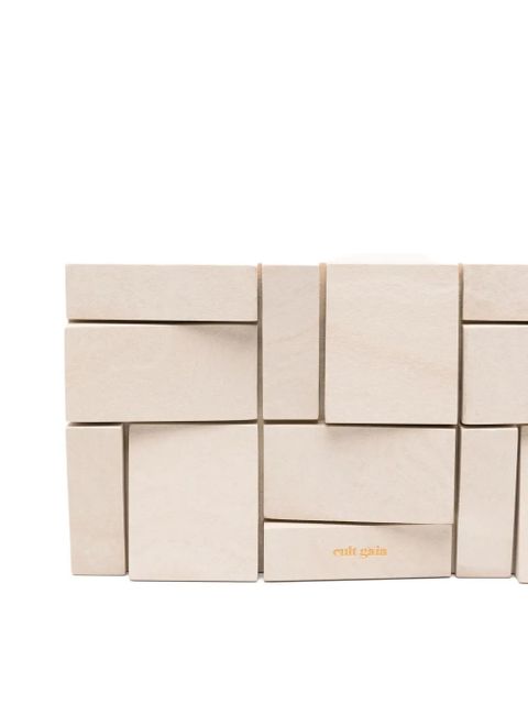 Cult Gaia Galleria geometric-block clutch bag - Neutrals - zdjęcie produktu nr 2