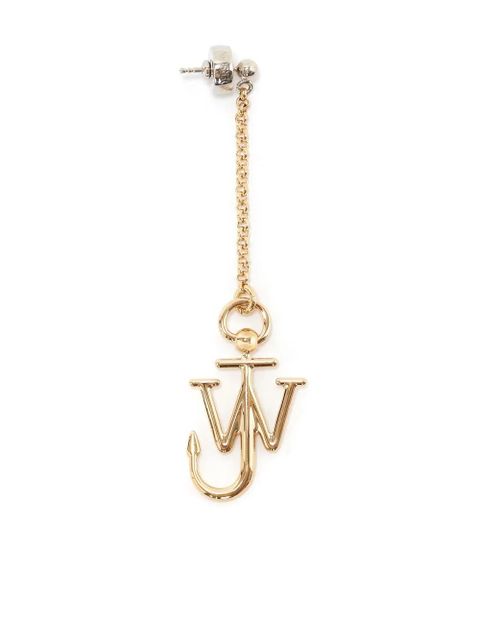 JW Anderson asymmetric Anchor-motif earrings - Gold