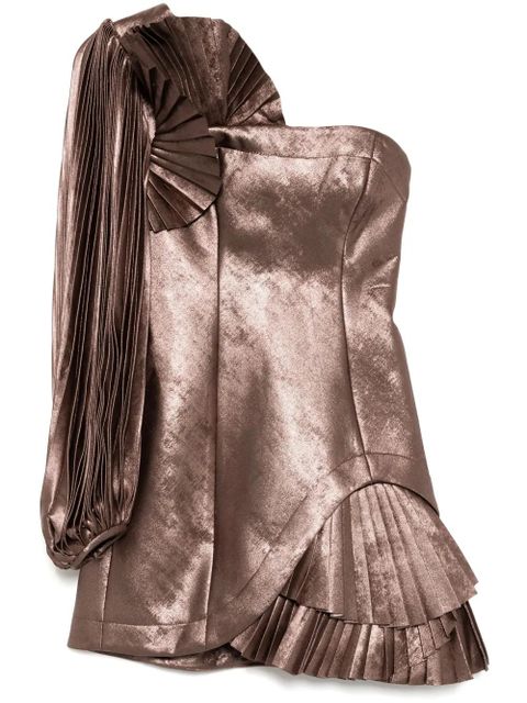 Acler Dartmoor mini dress - Metallic - zdjęcie produktu nr 1