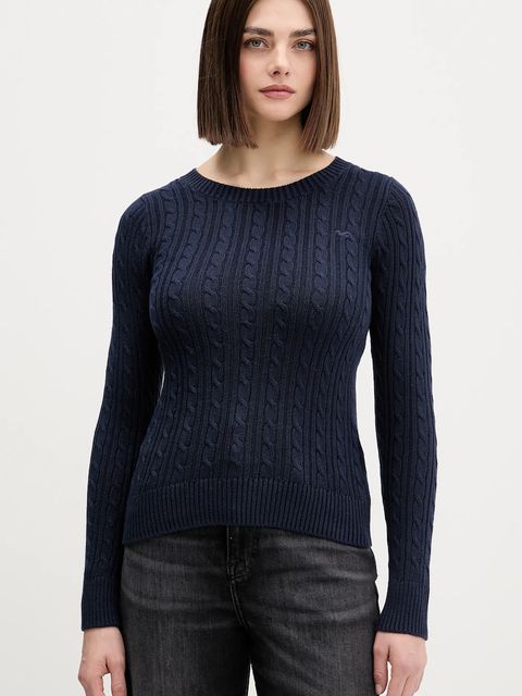 Hollister Co. sweter damski kolor granatowy lekki KI350-5305-200 - zdjęcie produktu nr 1