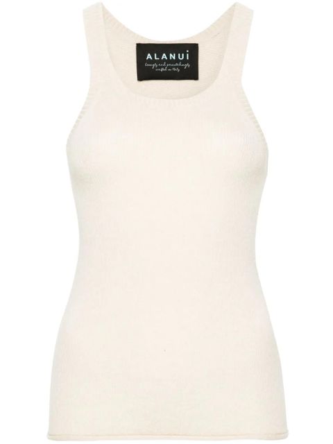 Alanui racerback ribbed tank top - Neutrals - zdjęcie produktu nr 1