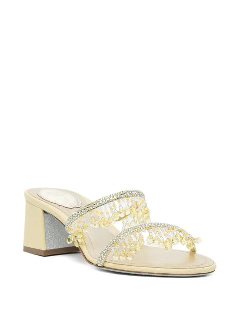 René Caovilla 50mm embellished sandals - Yellow - zdjęcie produktu nr 2