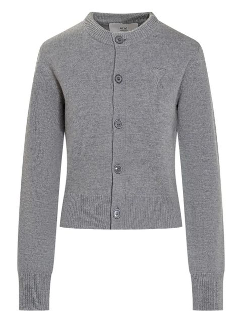 AMI Paris wool cardigan - Grey - zdjęcie produktu nr 1