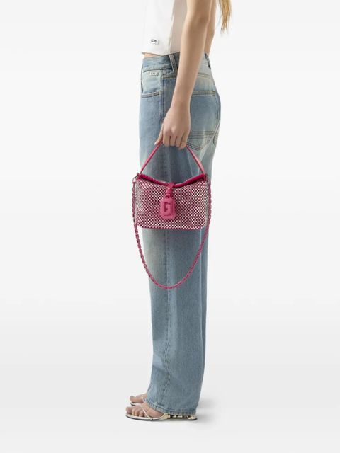 GCDS mini Mega Comma crystal-embellished G-Lock clutch bag - Pink - zdjęcie produktu nr 2