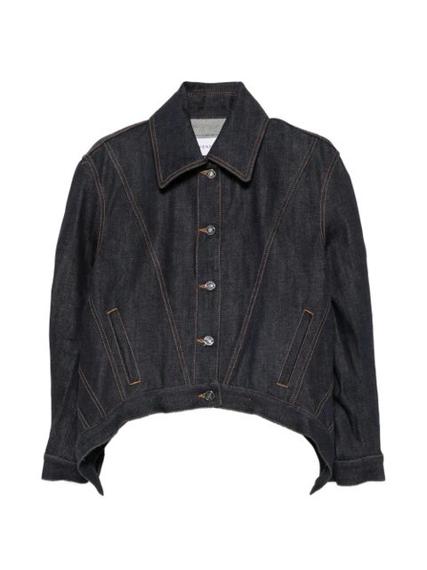 Givenchy curved-hem denim jacket - Blue - zdjęcie produktu nr 1