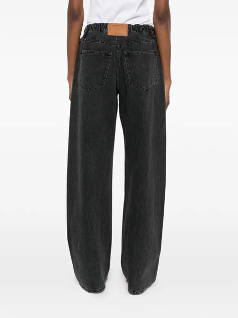 Alexander Wang logo-patch jeans - Black
