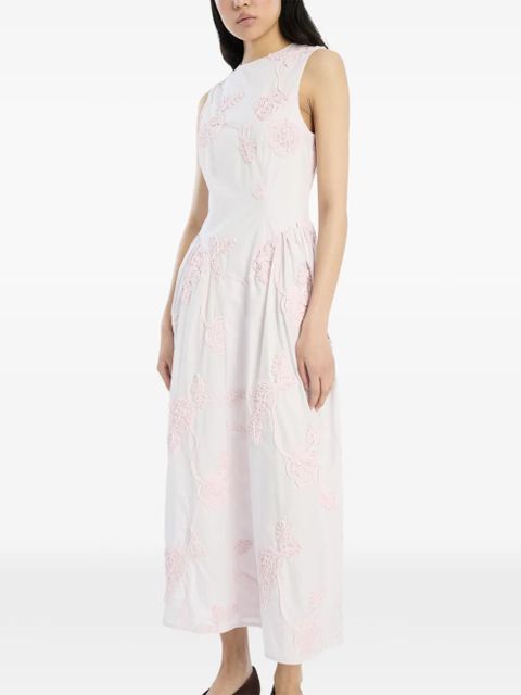 ROTATE BIRGER CHRISTENSEN flower midi dress - Pink