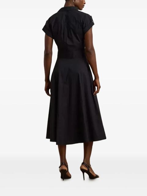 Lauren Ralph Lauren belted shirt midi dress - Black - zdjęcie produktu nr 2