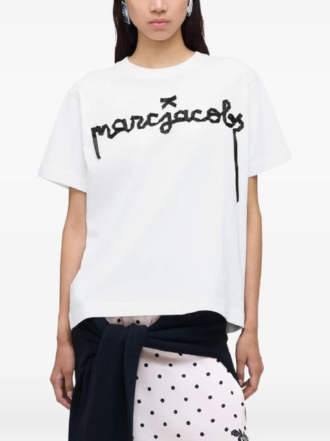 Marc Jacobs logo-detail ribbonT-shirt - White