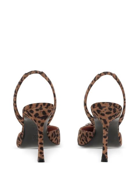 Amina Muaddi 90mm Begum pumps - Brown