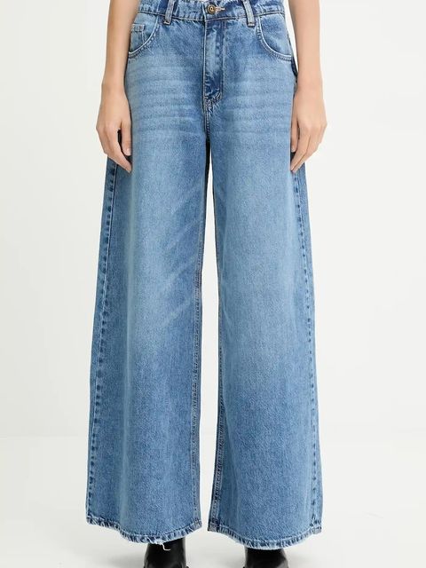 Answear.LAB jeansy damskie kolor niebieski