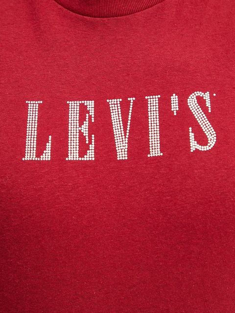 Levi's t-shirt bawełniany damski kolor czerwony A2226