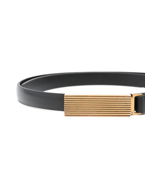 KHAITE Empire antique-gold-hardware belt - Black - zdjęcie produktu nr 2