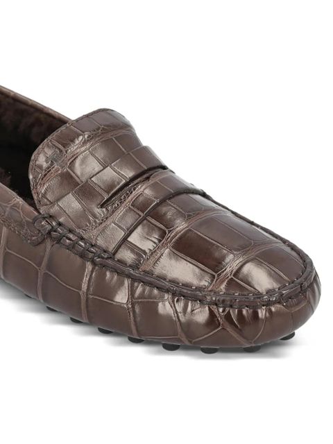 Tod's leather loafers - Brown