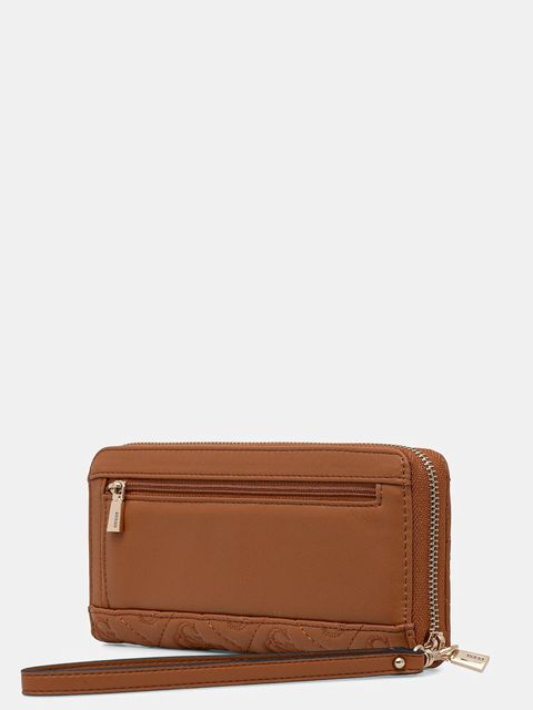 Guess portfel ADELASIA damski kolor brązowy SWQL96 58146