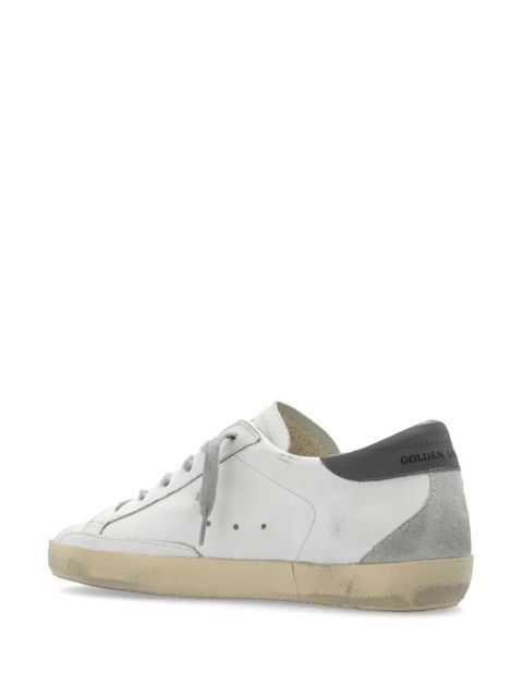 Golden Goose Super-star distressed leather sneakers - White