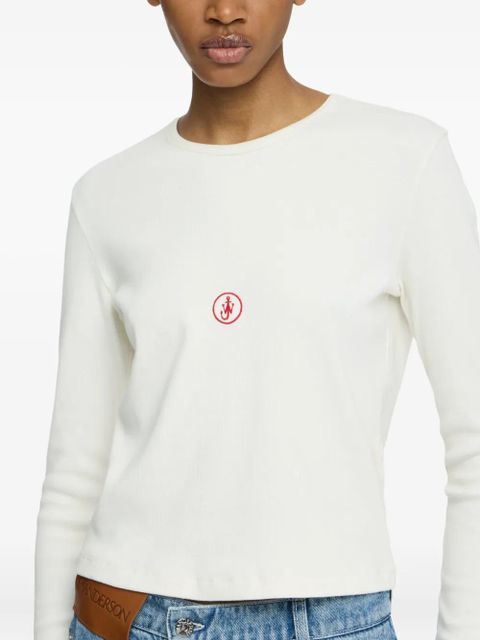JW Anderson logo-embroidered T-shirt - White
