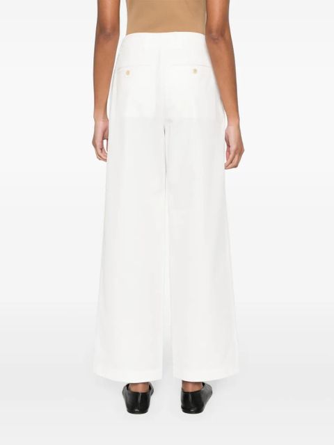 TOTEME straight-leg trousers - White