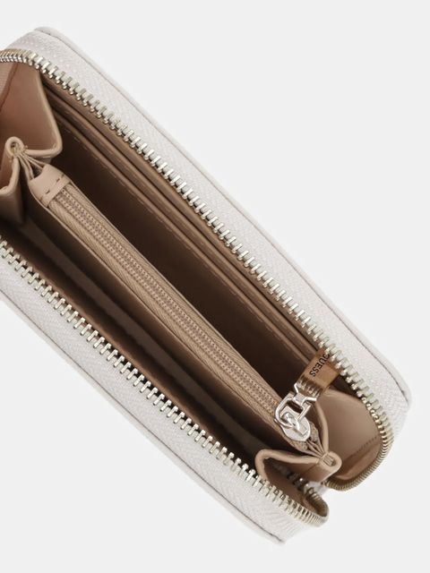 Guess portfel CALEBRA damski kolor beżowy SWBG95 36140