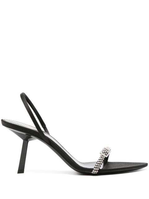 Saint Laurent Rendez-Vous 75mm leather sandals - Black - zdjęcie produktu nr 1