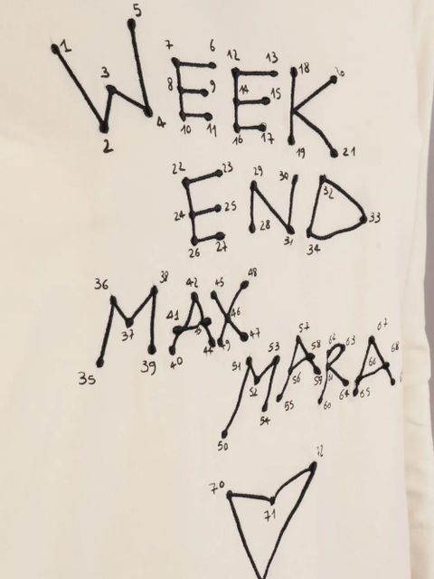 Weekend Max Mara Renoir graphic T-shirt - Neutrals