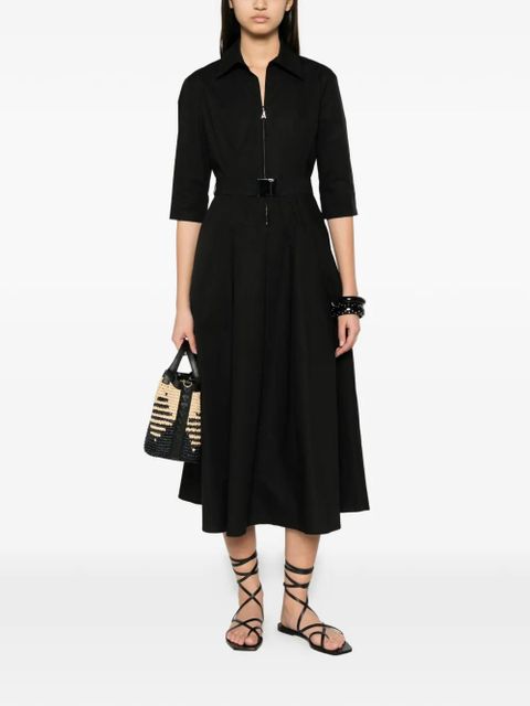 TWINSET belted zip-up midi dress - Black - zdjęcie produktu nr 2