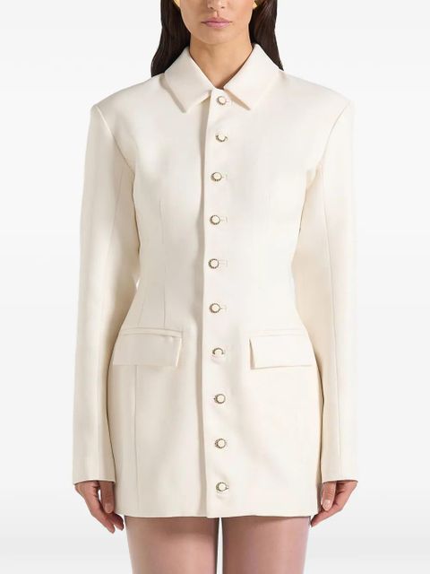 Manière De Voir Amelie button blazer dress - Neutrals
