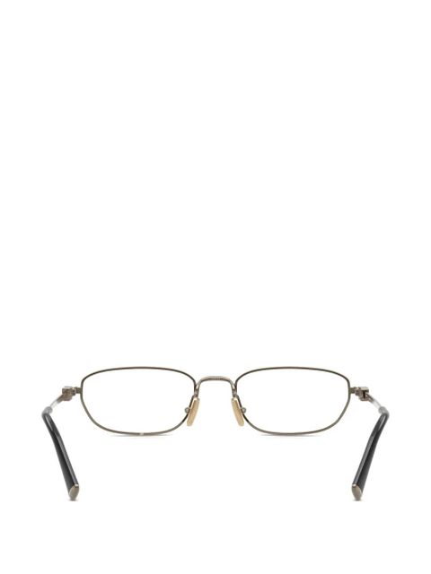 Miu Miu Eyewear oval-frame glasses - Gold