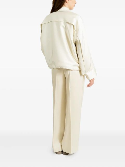 Jil Sander twill bomber jacket - Neutrals