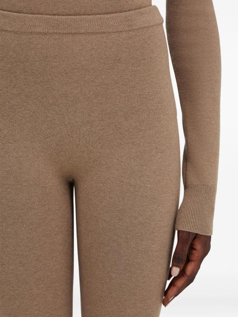 Ferragamo elasticated-waistband virgin-wool leggings - Neutrals