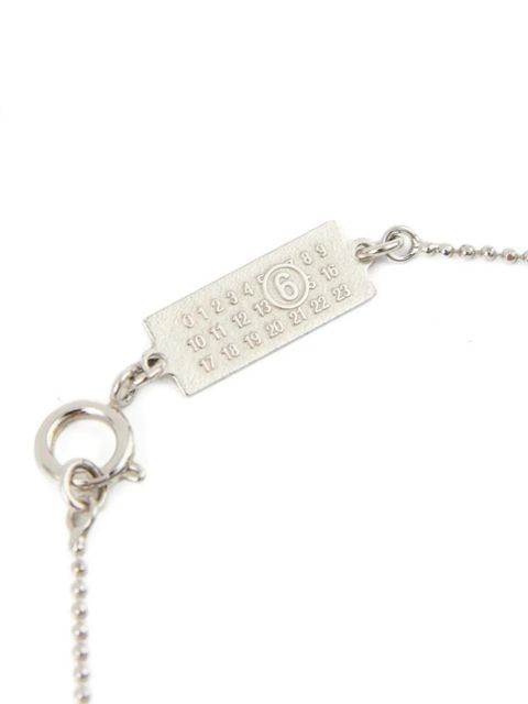 MM6 Maison Margiela ring-pendant necklace - Silver