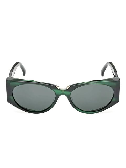 Max Mara Eyewear geometric-frame sunglasses - Green - zdjęcie produktu nr 1