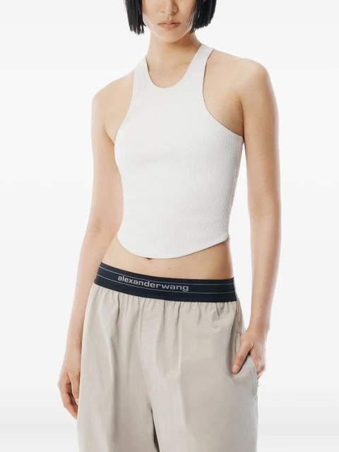 Alexander Wang mid-rise logo trousers - Grey